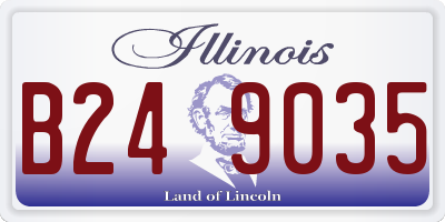 IL license plate B249035