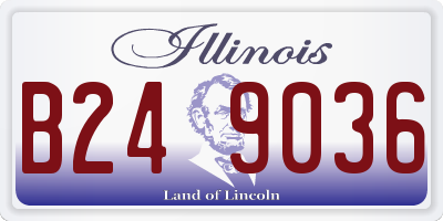 IL license plate B249036