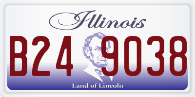 IL license plate B249038
