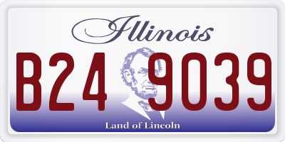 IL license plate B249039