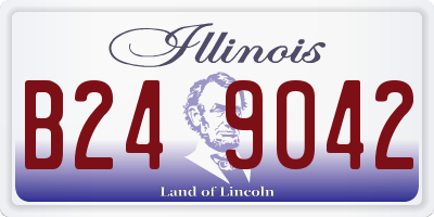 IL license plate B249042