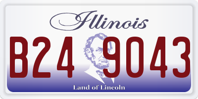 IL license plate B249043