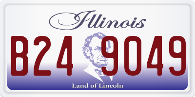 IL license plate B249049