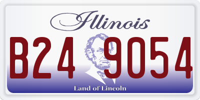 IL license plate B249054