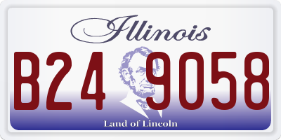 IL license plate B249058