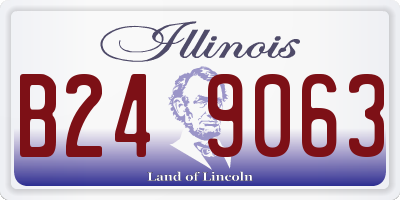 IL license plate B249063