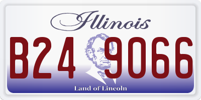 IL license plate B249066