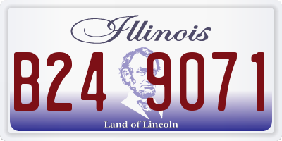 IL license plate B249071