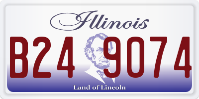 IL license plate B249074