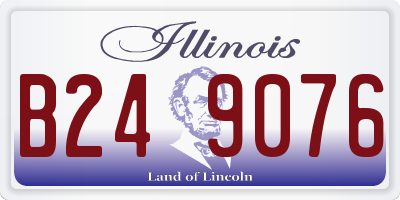 IL license plate B249076