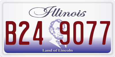 IL license plate B249077