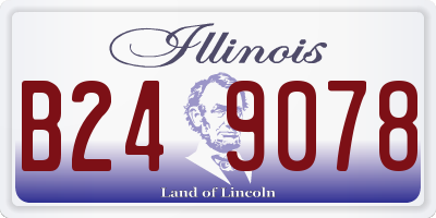 IL license plate B249078
