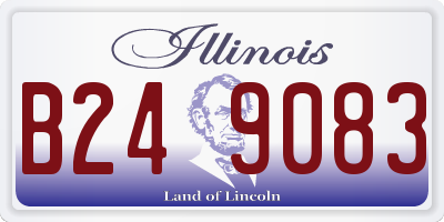 IL license plate B249083