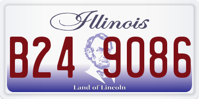 IL license plate B249086