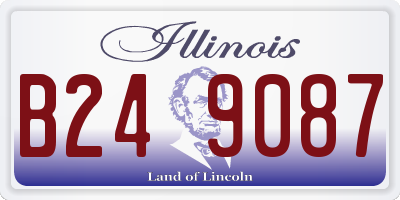 IL license plate B249087
