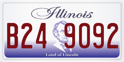 IL license plate B249092