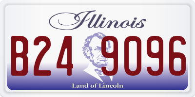 IL license plate B249096