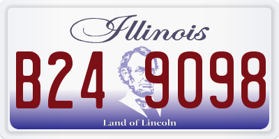 IL license plate B249098