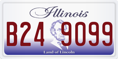 IL license plate B249099