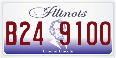 IL license plate B249100