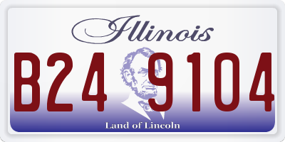 IL license plate B249104