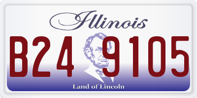 IL license plate B249105
