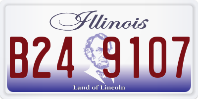 IL license plate B249107