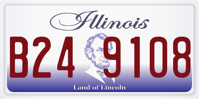 IL license plate B249108