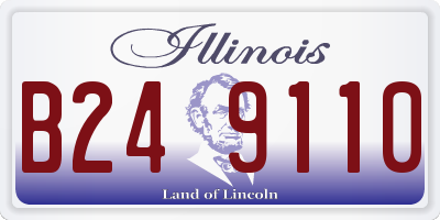 IL license plate B249110