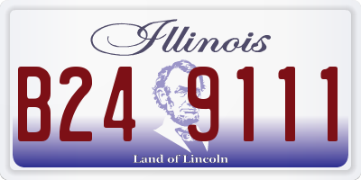 IL license plate B249111