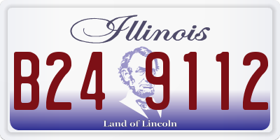 IL license plate B249112