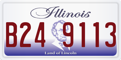 IL license plate B249113