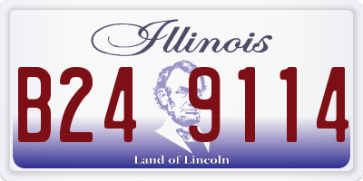 IL license plate B249114