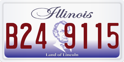 IL license plate B249115