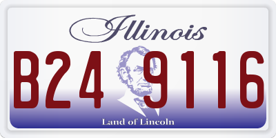 IL license plate B249116