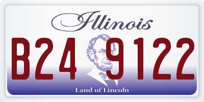 IL license plate B249122