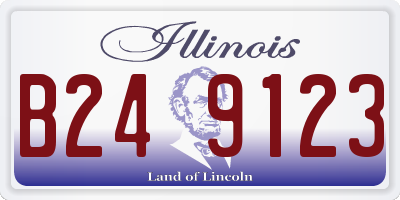 IL license plate B249123