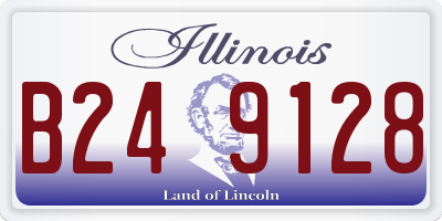 IL license plate B249128