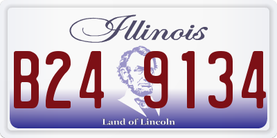 IL license plate B249134
