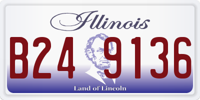 IL license plate B249136