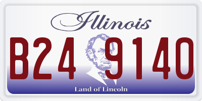 IL license plate B249140