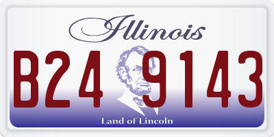 IL license plate B249143