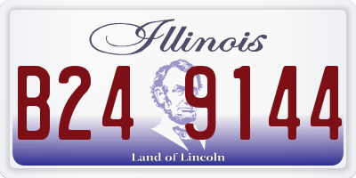 IL license plate B249144