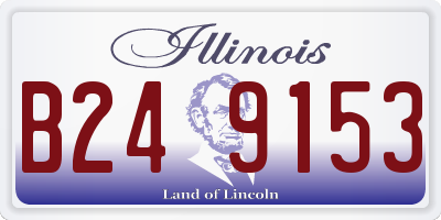 IL license plate B249153