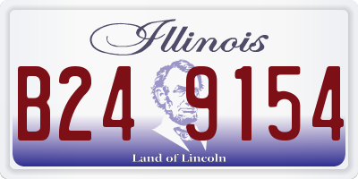 IL license plate B249154