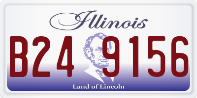 IL license plate B249156