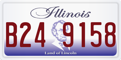 IL license plate B249158