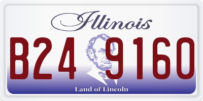 IL license plate B249160