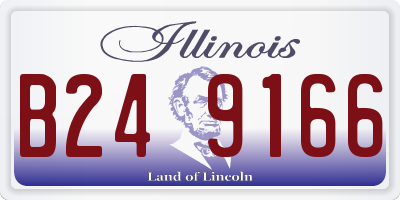 IL license plate B249166