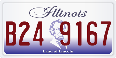 IL license plate B249167